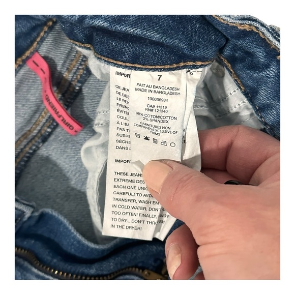 Garage Girlfriend High Wise Denim Jeans - Size 7 - Picture 7 of 8